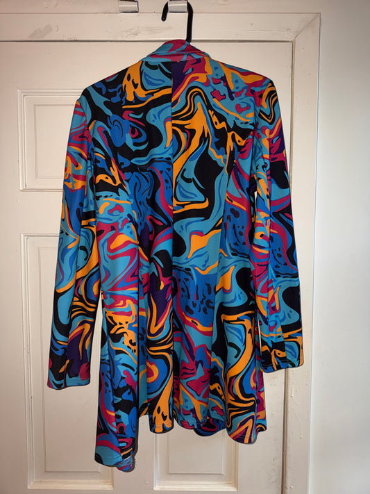 Asymmetrical Bright Fashion Blazer