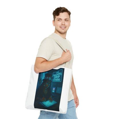Teacher's Drip Studio Tote Bag — Cool Gothic Art AOP Tote