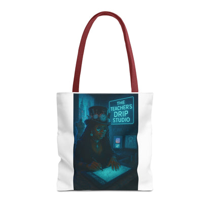 Teacher's Drip Studio Tote Bag — Cool Gothic Art AOP Tote
