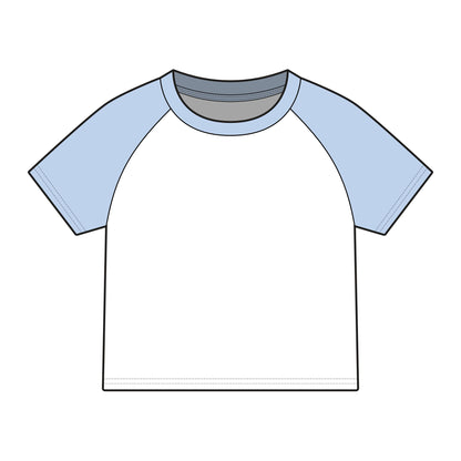 Women's Micro Rib Raglan Baby Tee