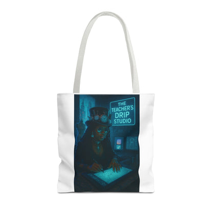 Teacher's Drip Studio Tote Bag — Cool Gothic Art AOP Tote