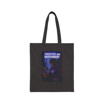 Creative and Independent Tote Bag — 'Dream It, Do It' Sarcasm Canvas Tote