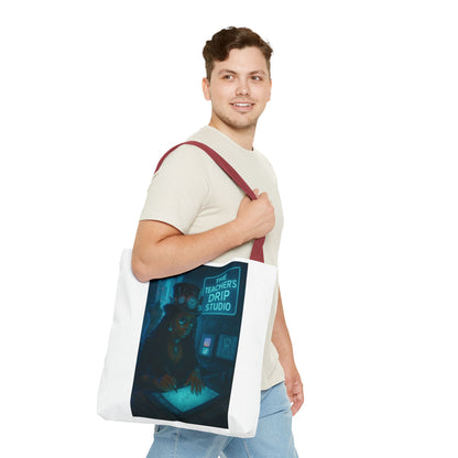 Teacher's Drip Studio Tote Bag — Cool Gothic Art AOP Tote