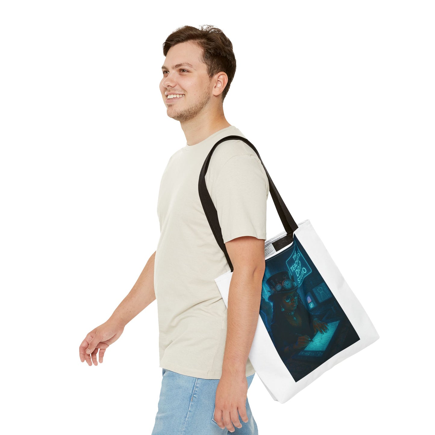 Teacher's Drip Studio Tote Bag — Cool Gothic Art AOP Tote