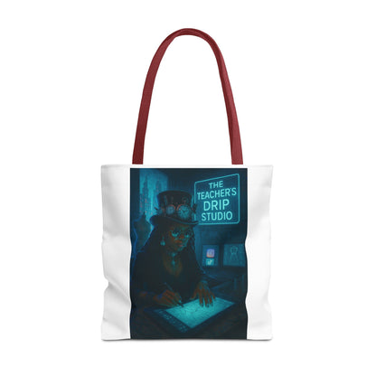 Teacher's Drip Studio Tote Bag — Cool Gothic Art AOP Tote