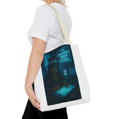 Teacher's Drip Studio Tote Bag — Cool Gothic Art AOP Tote