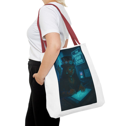 Teacher's Drip Studio Tote Bag — Cool Gothic Art AOP Tote
