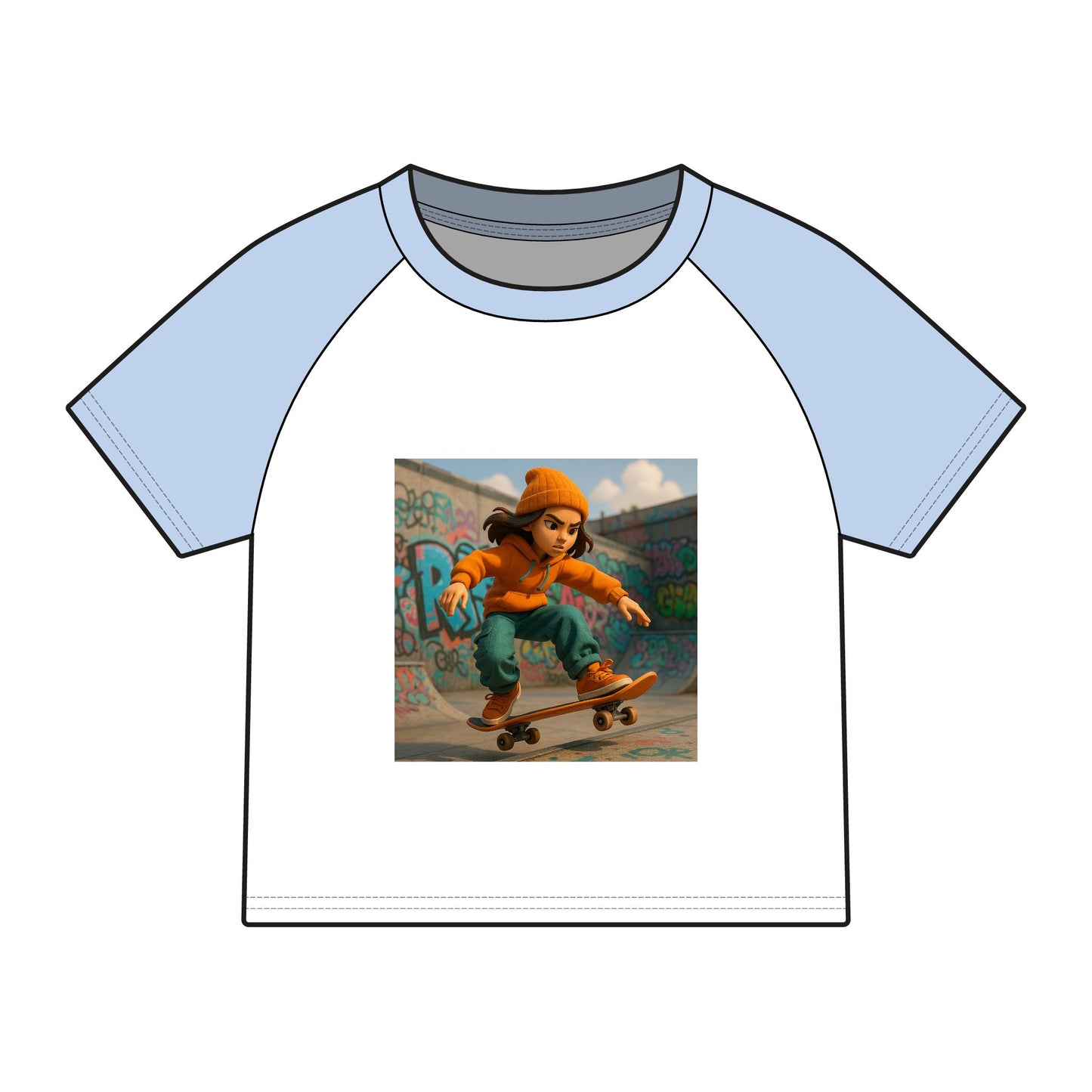 Women's Micro Rib Raglan Baby Tee