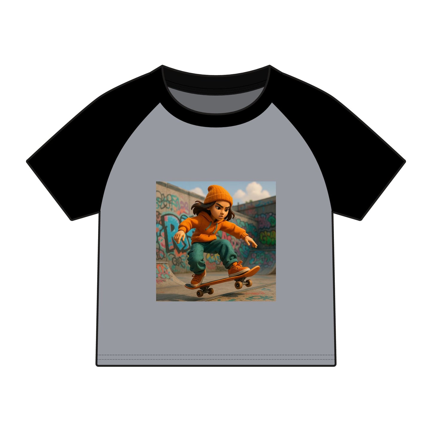 Women's Micro Rib Raglan Baby Tee