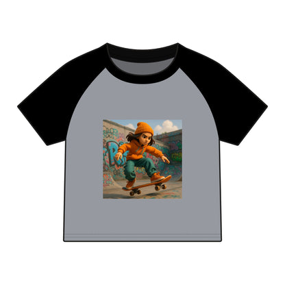 Women's Micro Rib Raglan Baby Tee