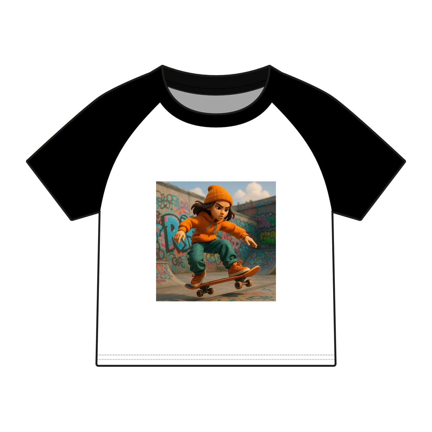 Women's Micro Rib Raglan Baby Tee