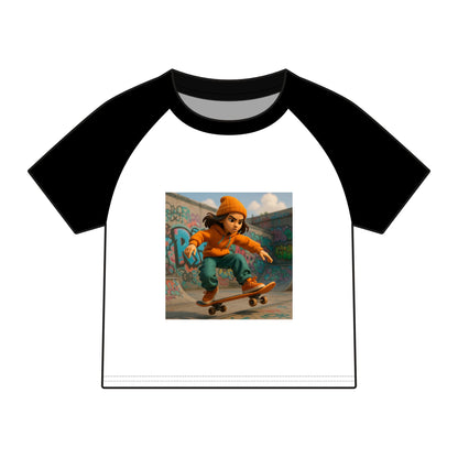 Women's Micro Rib Raglan Baby Tee