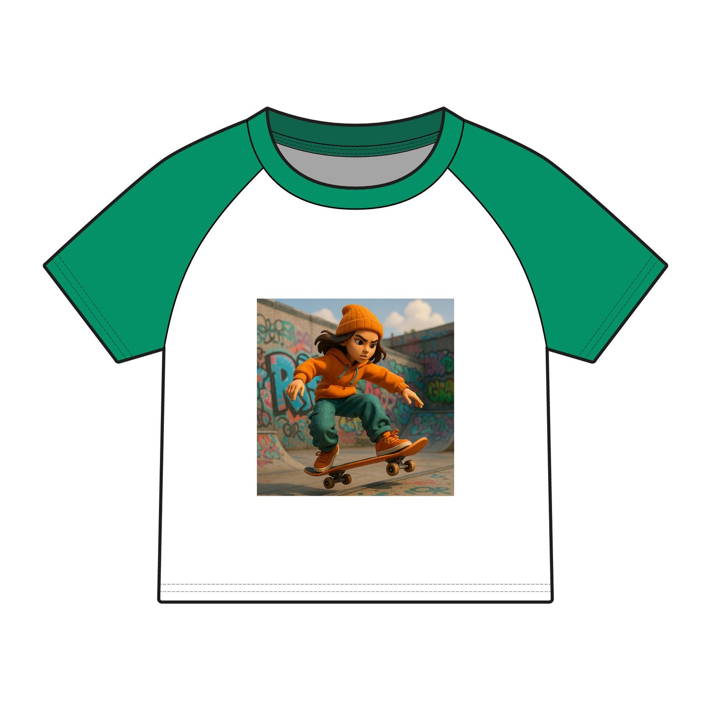 Women's Micro Rib Raglan Baby Tee