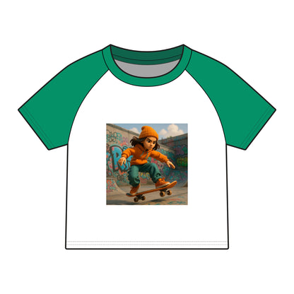 Women's Micro Rib Raglan Baby Tee