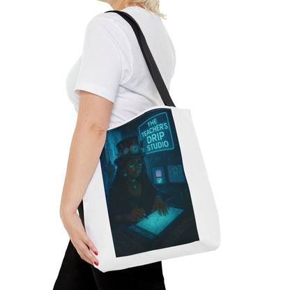 Teacher's Drip Studio Tote Bag — Cool Gothic Art AOP Tote