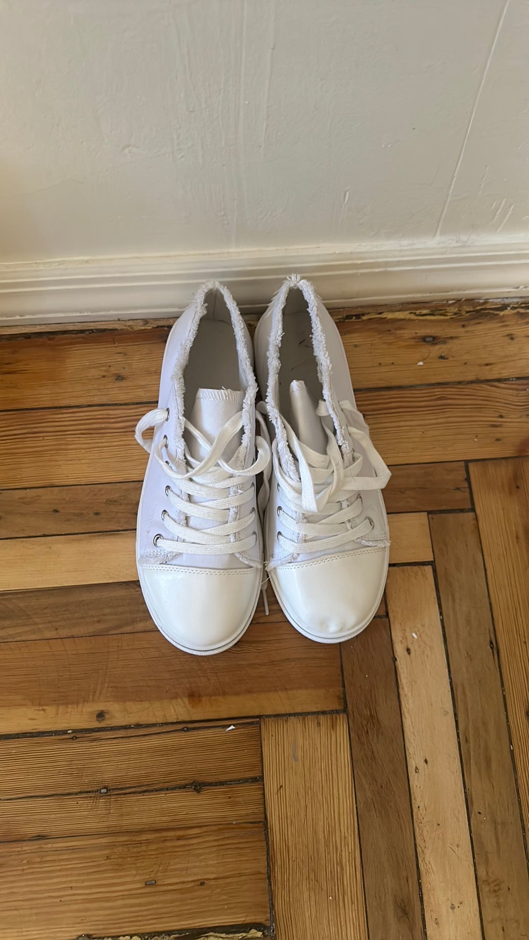All white Sneakers