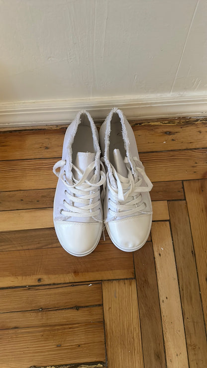 All white Sneakers