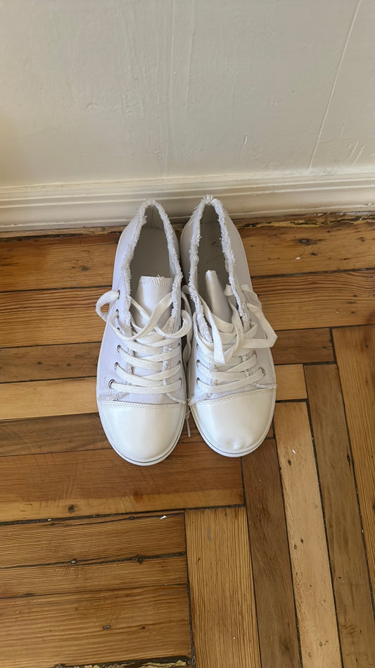 All white Sneakers